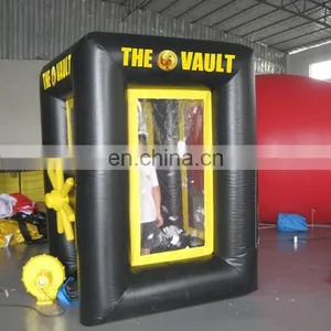 High Quality Cheap Cube Inflatable Money Grabber Machine Booth for Advertisement thumbnail-6