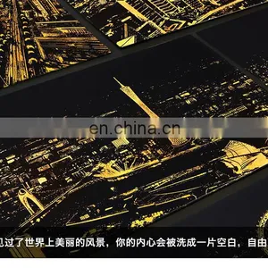 2017 New Gift Mini Scratch off Bight City Coating Poster With Scratch Pen thumbnail-6