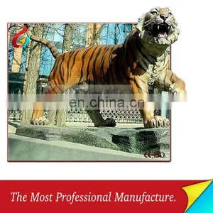 High Emulational Fiberglass Life Size Tiger thumbnail-1