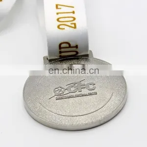 Custom Design Made Embossment Logo Round Medals With Ribbons thumbnail-2