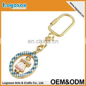 Newest Style Exquisite Doll Spinning Metal Key Chain thumbnail-1
