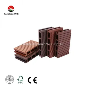 Outdoor Decking Floor From Sunshien WPC Composite Material for Construction and Building thumbnail-1