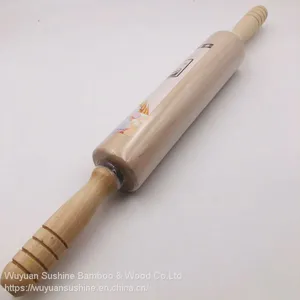 Wooden Rolling Pin, Made of Chinese Cherry thumbnail-4