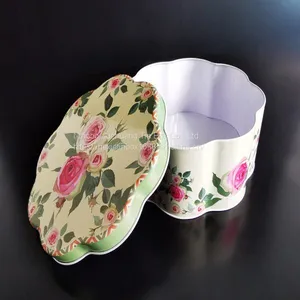 Flower Pattern Candy Chocolate & Coffee Silk-screen Printing Screw Top Tins thumbnail-1