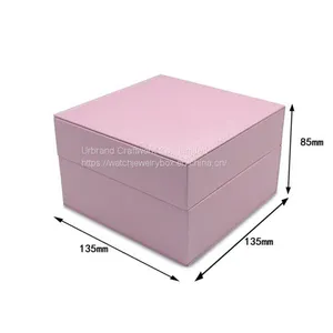 Watch Box Factory Direct Sale PU Leather Flip Watch Box Jewelry Box PU Watch Packaging Box Customizable LOGO thumbnail-3