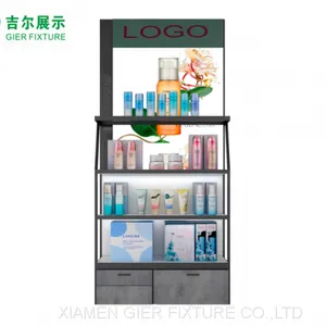 Design Beauty Supplies Store Display Stand Retail Makeup Shelves Cosmetic Display Rack thumbnail-2