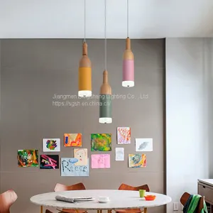New Nordic Creative Wine Bottle Chandelier Led Simple Creative Personality Restaurant Music Cafe Decorative Bottle Chandelier thumbnail-4