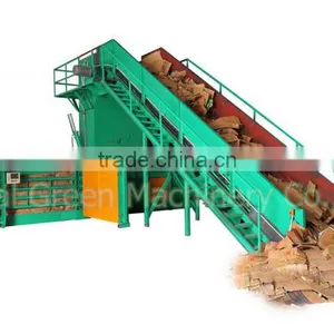 High Quality Global Green Automatic Hydraulic Baler for Paper Carton Cardboard thumbnail-2