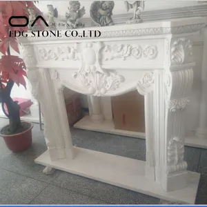 Hot New Products Marble Stone Fireplace Decoration thumbnail-2