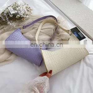 Women Solid Color Elegant, Pu Leather Snake Skin Pattern Sling Handbags Totes Lady Shoulder Bags/ thumbnail-1