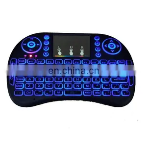 Russian,Hebrew,English Original i8 Mini Keyboard 2.4G Wireless Touchpad With 7 Colors Backlight Air Remote 2.4G Keyboard thumbnail-4