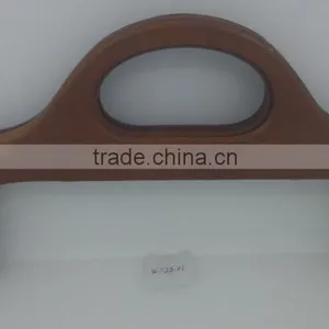 Best Sale Brown Color 30*16cm Tranditional Wooden Handle Frame for Ladies Handbags China Manufacturer thumbnail-1