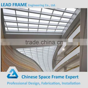 Transparent Curved Steel Atrium Roof For Builidngs thumbnail-1