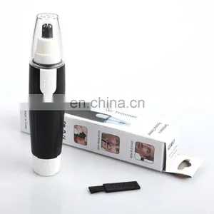 New Portable Electric Nose Hair Trimmer Man Shaving Nose Hair Removal Shaver Clipper Black No Spray Nose Hair Clipper thumbnail-1