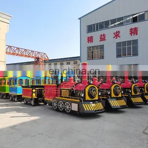 China Direct Manufacturer Adult Train Amusement Trackless Park Train Price thumbnail-3
