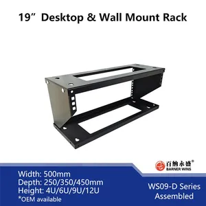 OEM WS09-D 4U Network Desktop Cabinets 19inch Installation Wall Mount Racks for Network Equipment 6U/9U/12U thumbnail-1