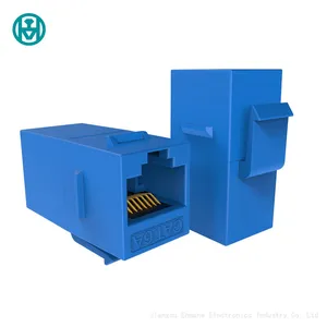Cat6 UTP Black White Blue Green Colorful Keystone Jack Inline Coupler thumbnail-3