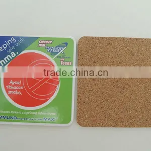 Square Waterproofing Cork Coaster, Cheap Price Factory Supply Coasters thumbnail-1