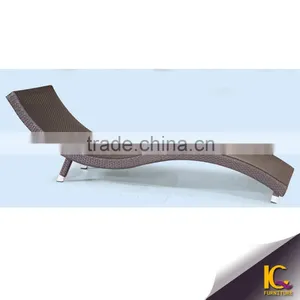 Hotel Swimming Pool Rattan Lounger Sun Bed Beach Chair Rattan Furniture thumbnail-4