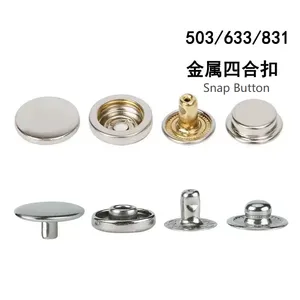 Factory Wholesale Hat Bag Clothing Press Snap Button Spring Snap Button Metal Snap Buttons thumbnail-4