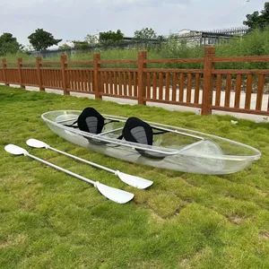 HDPE High Quality Transparent Kayaks With Different Capacity for Tourism, Water Leisure Kayak Single, Double and Single Use thumbnail-1