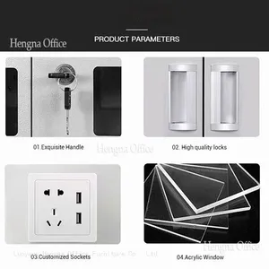 Industrial Mobile Phone Charging Station for Sheffield Factory, Cold-rolled Steel Storage Locker With Ventilation and Overload Protection-OEM/ODM thumbnail-4
