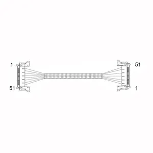 Hirose DF36 40Pin 0.4mm Pitch Coaxial Harness for Industrial Displays thumbnail-5