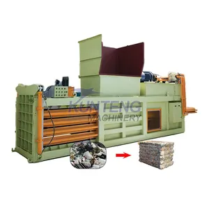 Horizontal Wheat Straw Cotton Solid Garbage Plastic Bottle Metal Aluminum Cans Hydraulic Baler EPC thumbnail-1