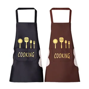 Sleeveless Apron Manufacturer Customize High Quality Low Price Waterproof Cooking Kitchen Chef Apron Custom thumbnail-3