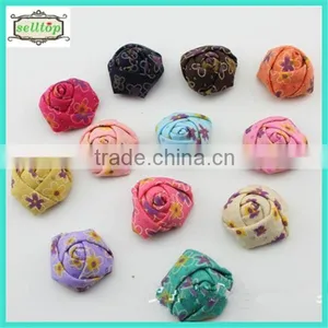Cheaper Hot Sale 3.5-4cm Fabric Flower thumbnail-1