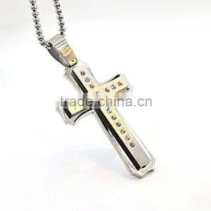 Custom Logo Wholesale Cross Pendant Bulk Sale Believer Cross Pendants With Diamonds thumbnail-2