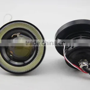 2015 Guangzhou 12v 10w 3.5 Inch LED Fog Light Lamp Projector Lens With Yellow Red White Blue Angle Eyes Evil Eyes thumbnail-3