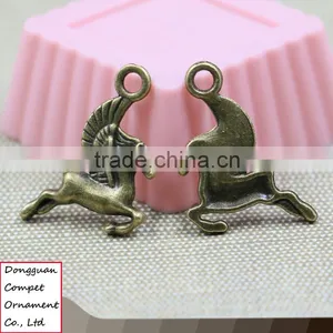 DIY Zinc Alloy Angel Wings Flying Horse Pendant thumbnail-1