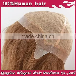 Qingdao Elegant 2015 Hot Sale Brazilian Human Hair Silk Top Thin Skin Perimeter Full Lace Wig thumbnail-1