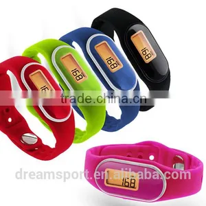 Mini Pedometer Bracelet Wristband Step Counter With Silcone Band DP-888 thumbnail-2