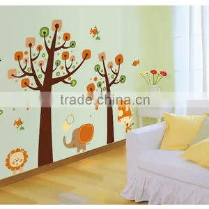 Removable Wall Stickers Animal Tree Large Sticker Home Decor thumbnail-3