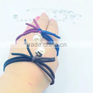 Craft Pearl Elastic Hair Ring Headband Hair Rubber for Women Hair Accessories thumbnail-3