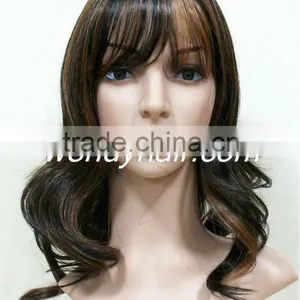 Cheap Long Curly Big Weaving Human Hair Wig thumbnail-1