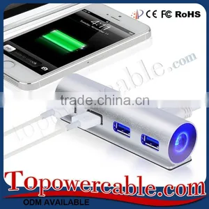 Best Seller Customized Aluminum Usb 3.0 4 Port Hub For Smart Phones thumbnail-3
