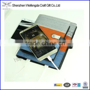 2016 Latest Creative Business Gift USB & Powerbank Leather Cover Notebook thumbnail-1