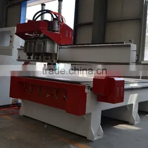 KC1325A-3S Wooden Door Manufacturing Machines CNC Router With 3 Air Cooling 4.5kw HSD Spindles for MDF Cutting Engraving thumbnail-3