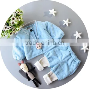 Cheap Wholesale Cotton Coat&pants Baby Children Suit thumbnail-1