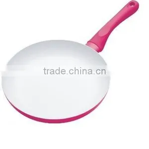 FDA, BSCI, SGS Certificated Aluminum Nonsstick White Ceramic Coating Skillet Pan thumbnail-1