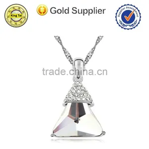 High Quality Jewelry Rhinestone Silver Necklace thumbnail-1