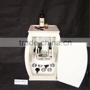 Multiple Shabby Chic Round Wood Wine Rack thumbnail-1