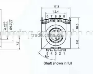 2015 Home Appliance 1 Pole 3 Detents Rotary Encoder Switch thumbnail-5