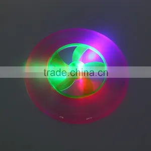 2015 Zhejiang Ningbo New Windmill Design Led Plastic 9 Inch 23cm Frisbee With Hole thumbnail-1