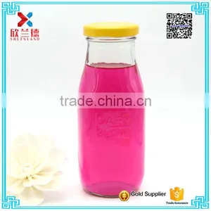 Factory Supply Custom Square Glass Milk Bottles 300ml thumbnail-5