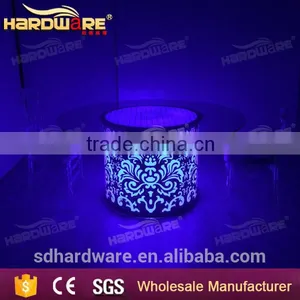Bar Illuminated Table Round Led Glass Top Table Round Table thumbnail-5