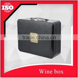 Top Grade Leather Wine Case With Handing thumbnail-2